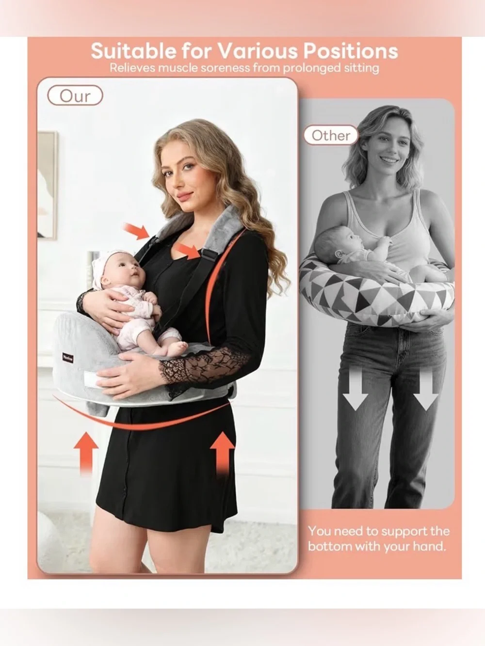 Nursing Pillow for Standing/Sitting